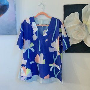 Judy Tunic, Custom Floral Print
